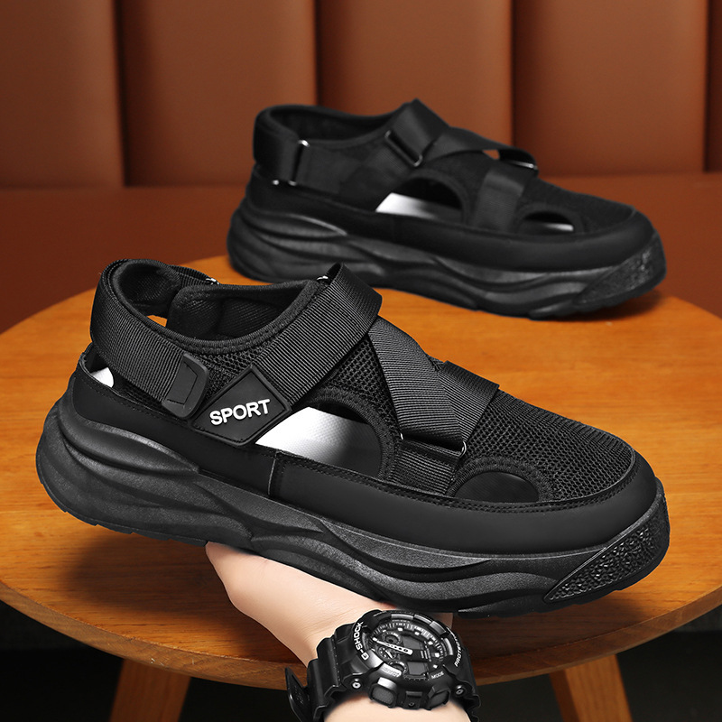 Zapatos con agujeros para hombres 2024 nuevo estilo de verano para ir al trabajo, papá, sandalias de conducción, zapatos de hombre, zapatillas de deporte, sandalias
