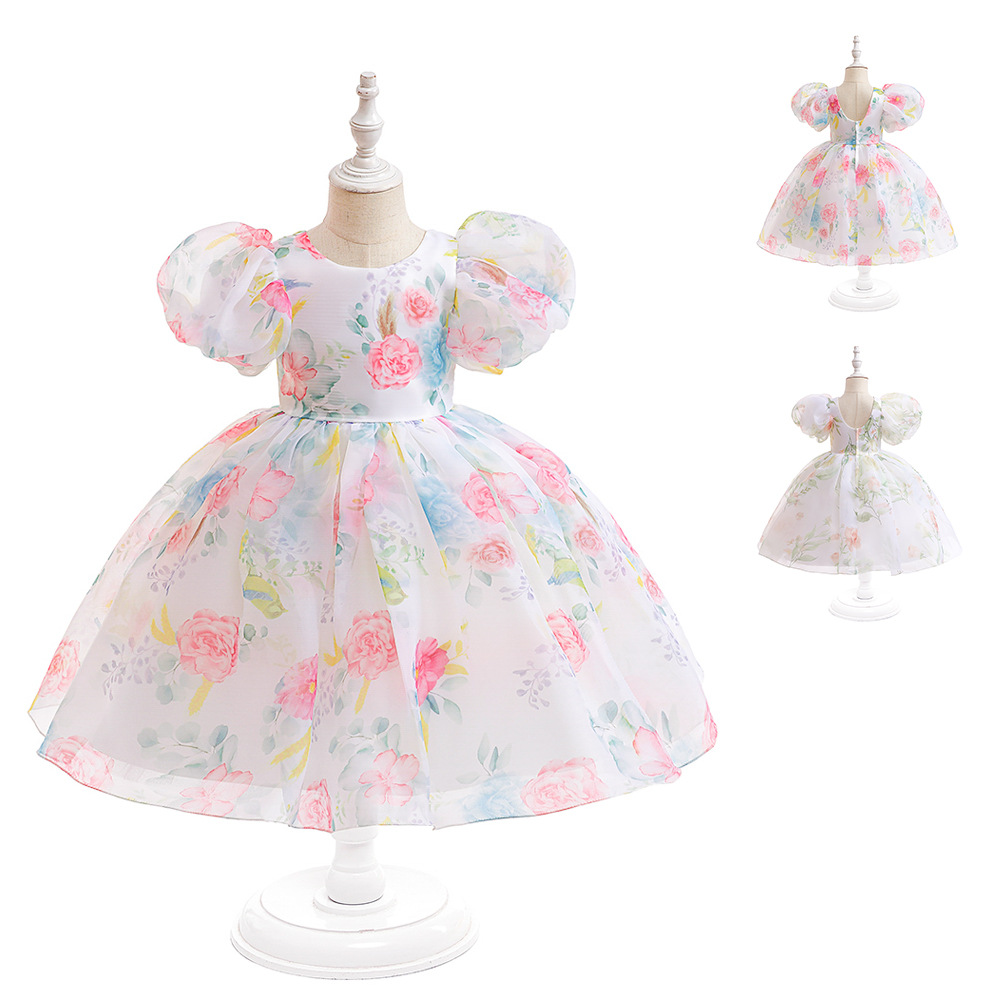 Amazon organza printed children's dress...