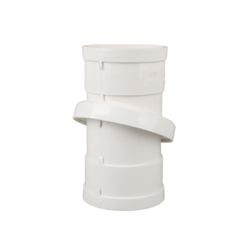 PVC Accesorios directos giratorios 50 75 110 160 tubo de drenaje codo giratorio de 360 grados junta universal pequeño ángulo