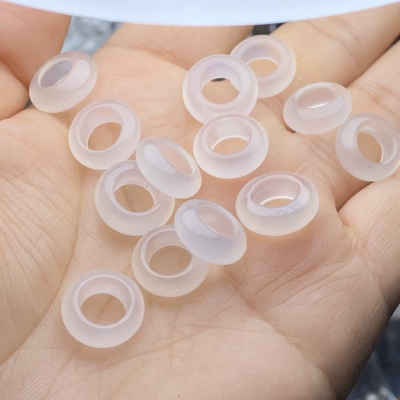 Natural white agate Zərgərlik ara hissələri