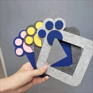 Cartoon Felt Switch Sticker Adhesive-Free Socket Protective Cover 3D Creative Living Room Household Hollow Cartoon Switch Sticker
