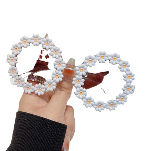 Children's Japanese and Korean  fashionable sunflower parent-child sunglasses fashionable and cute flower travel sunshade sunflower travel