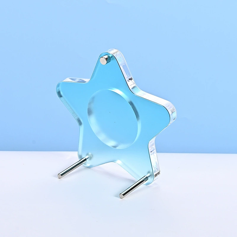 Acrylic badge, stand, removable storage system, (Physicals)