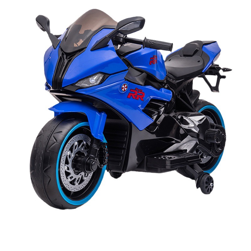 Nueva motocicleta eléctrica para niños grandes 3-10 años doble unidad puede sentarse doble niños y niñas bebé motocicleta de carga