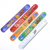 Customized PVC Papa Circle Color Seal Shooting Children's Rub Tape Ruper Rules Passion Bracelets to Print LOGO