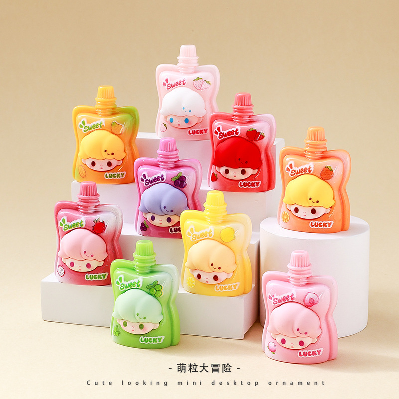 Cartoon Sucking Jelly Series Cute Dolls Resin Desktop Car Small Ornaments Live Broadcast Pair of Blind Bags Wholesale Cartoon Sucking Jelly Series Cute Dolls Resin Desktop Car Small Ornaments Live Broadcast Pair of Blind Bags Wholesale