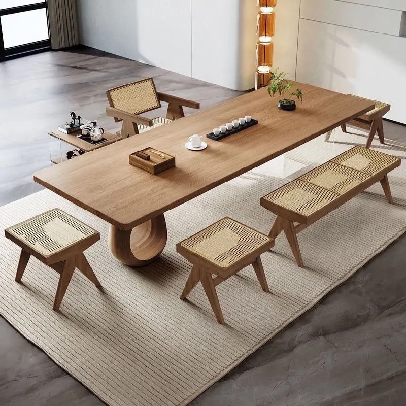 2.2m + 찬디가 의자 + 싱글 스툴 2개 + 벤치