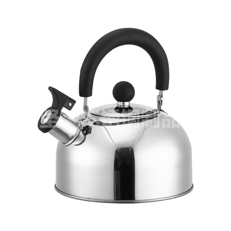 批发2L大容量平底烧水壶家用餐厅泡茶鸣音煮水壶不锈钢鸣笛烧水壶