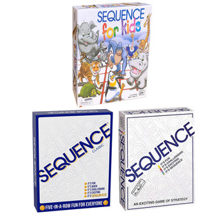 English SEQUENCE game wonders Sequence splendor Gobang Board Game Card