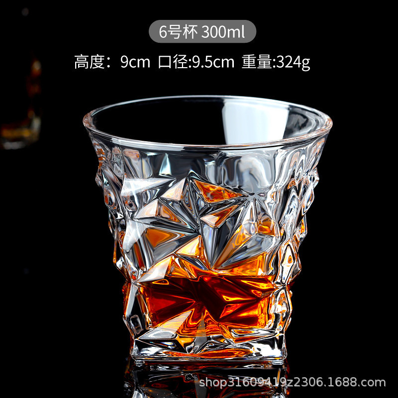 ヨーロッパ式水晶ガラスカップ家庭用洋杯ウイスキーカップセット創意大ビールカップ焼酎|undefined