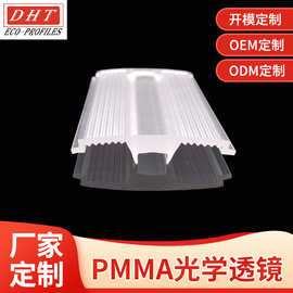 新款透镜透明PMMA塑料灯罩新型90度透镜双排磨砂透镜亚克力制品