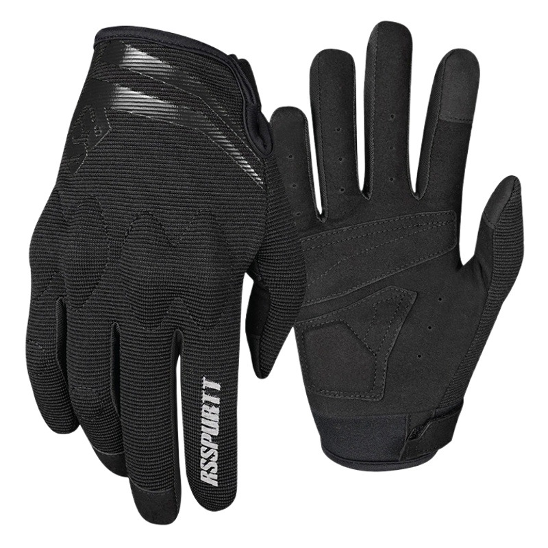 Motorcycle gloves all-finger men's and women's spring and summer motorcycle racing anti-fall mesh breathable riding rider equipment protective gear