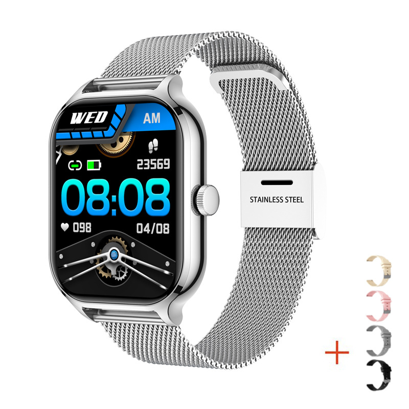 Reloj inteligente Z49 GTS4 con pantalla grande de 2,01", pulsera Bluetooth deportiva con monitor de frecuencia cardíaca