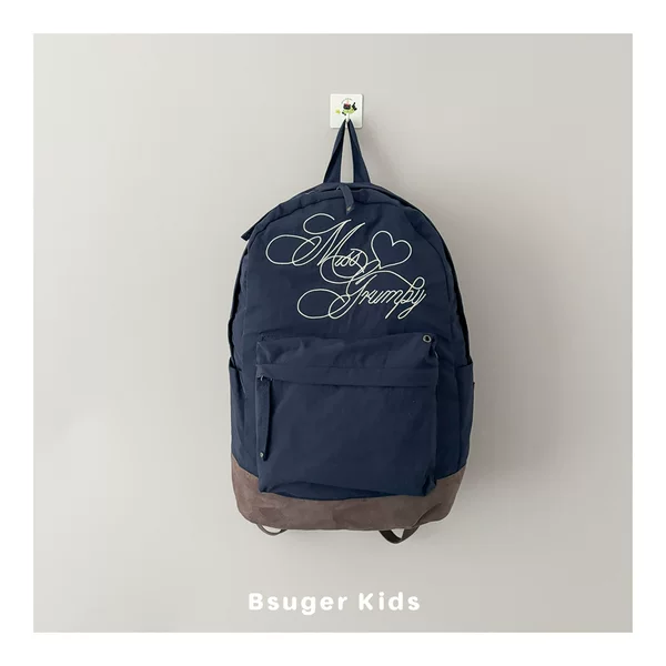 Ins Style Embroidered Kidsren's Backpack, Boys and Girls School Bag, Cartoon Cute, Large Capacity, Lightweight Travel Student Backpack
