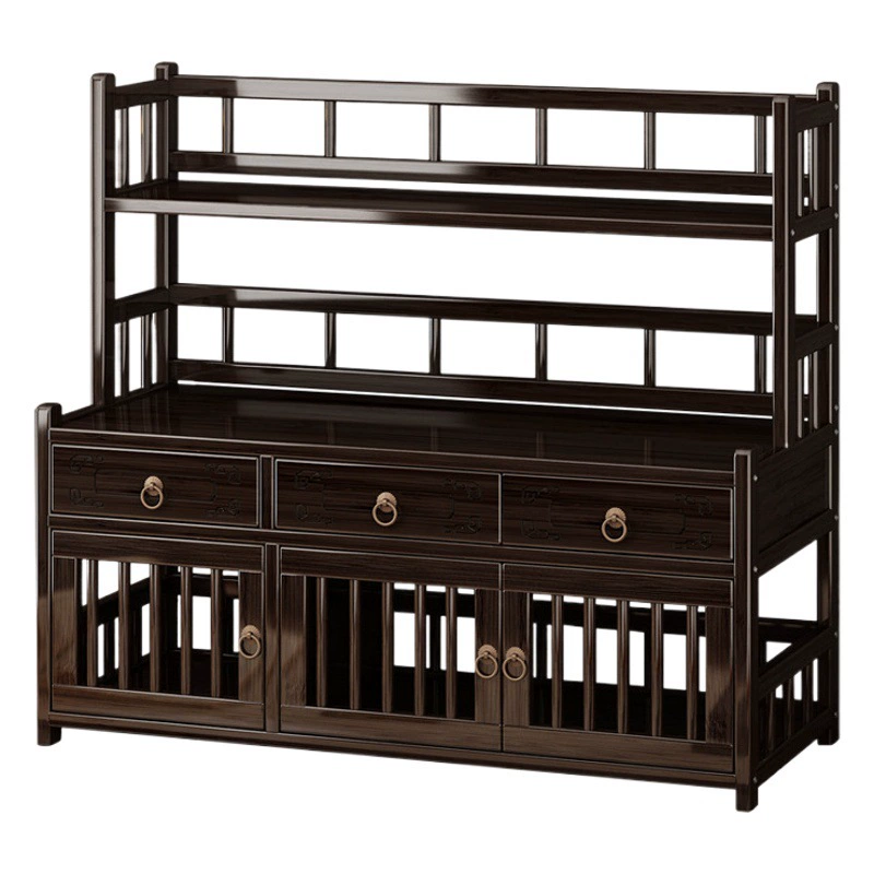 Настольная антикварная стойка Китайская чайная чашка Стойка для хранения классического чайного набора Стойка для чайника Стеллаж для чайника Фиолетовая стойка для горшка с песком