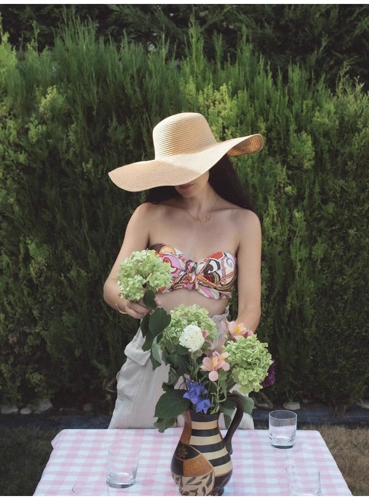 Women's Wide Brim Straw Hat Foldable Beach Sun Hat For Vacation_voghion.com