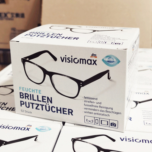 German imported DM glasses paper glasses cloth disposable portable screen cleaning cloth mobile phone wet wipes lens paper