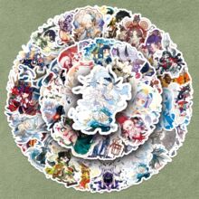 50张Q版阴阳师贴纸手帐装饰游戏人物小麻薯可爱涂鸦保温杯DIY贴纸