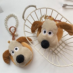 毛絨立體卡通可愛耳機零錢包情侶公仔軟萌創意迷你收納包LQB19