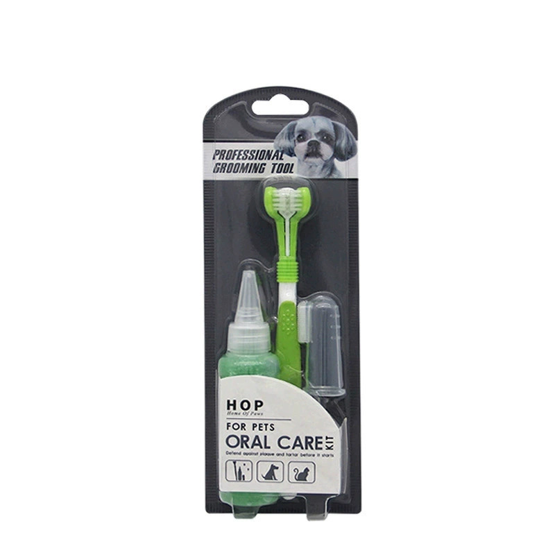 Fuente fabricante pasta de dientes para mascotas cepillo de dientes perros gatos dientes limpiadores perros gatitos dedo cubierta de cepillo de dientes desechable
