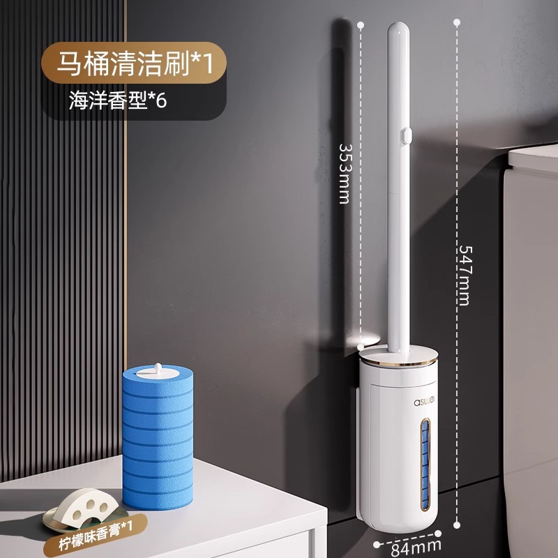 cepillo de inodoro desechable sin rincón muerto nuevo tipo de pared de lavado de inodoro artefacto de reemplazo de cabeza cepillo de limpieza