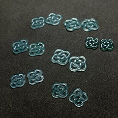 ナチュラルブルーウォーター翡翠中国結び目如意ノット中空ブレスレットブレスレットペンダント手作り diy ジュエリーアクセサリー卸売