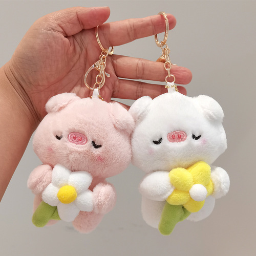 Plush toy bear doll cute doll girl schoolbag small pendant wedding gift wedding doll wholesale