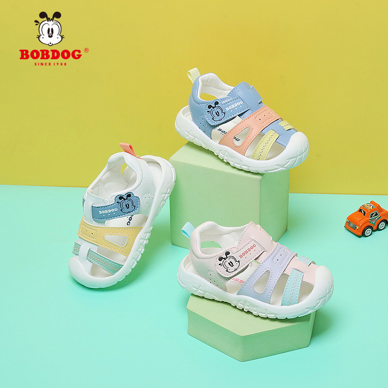 BOBDOG Babu Baby Breathable Non-slip Baby Sandals Fashion Cartoon Lightweight Toddler Shoes 1 Year 2 Years Old