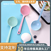 Wheat straw spoon, home long handle, porridge, drink spoon pp thickened plastic spoon snail powder spoon logo