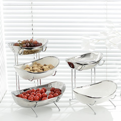 Nordic multi-layer fruit tray living room coffee table household candy tray front desk placement snack tray beauty salon pastry fruit tray