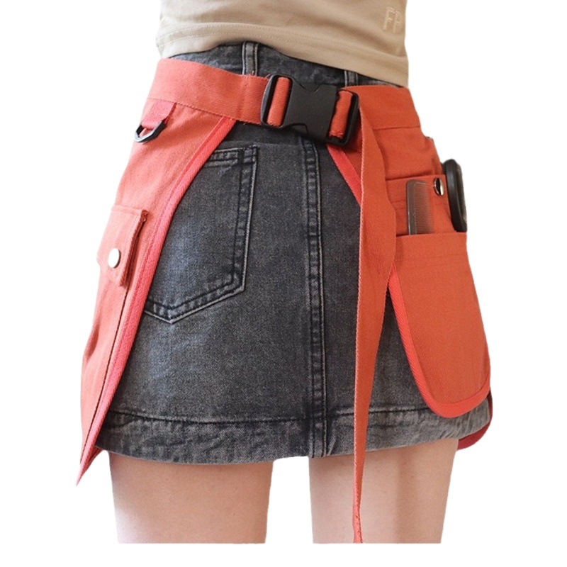 Delantal transfronterizo de Amazon personalizado Unisex belleza de almacenamiento jardinería trabajo de comercio exterior medio delantal