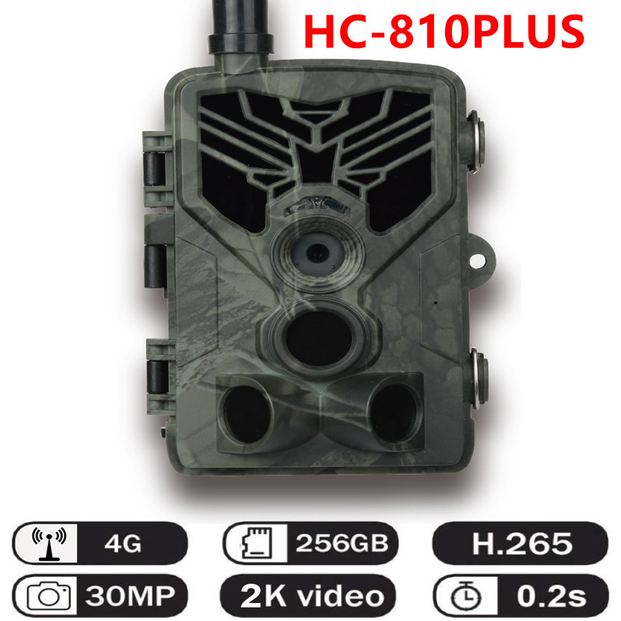 2K高清30MP户外防水夜视红外打猎相机4G彩信版HC-810PLUS一件代发