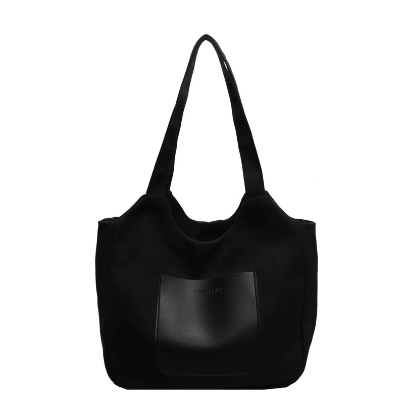 Capacious Canvas Shoulder Bag for Students – Small Yet Spacious, High-Quality Style | Other Brand
