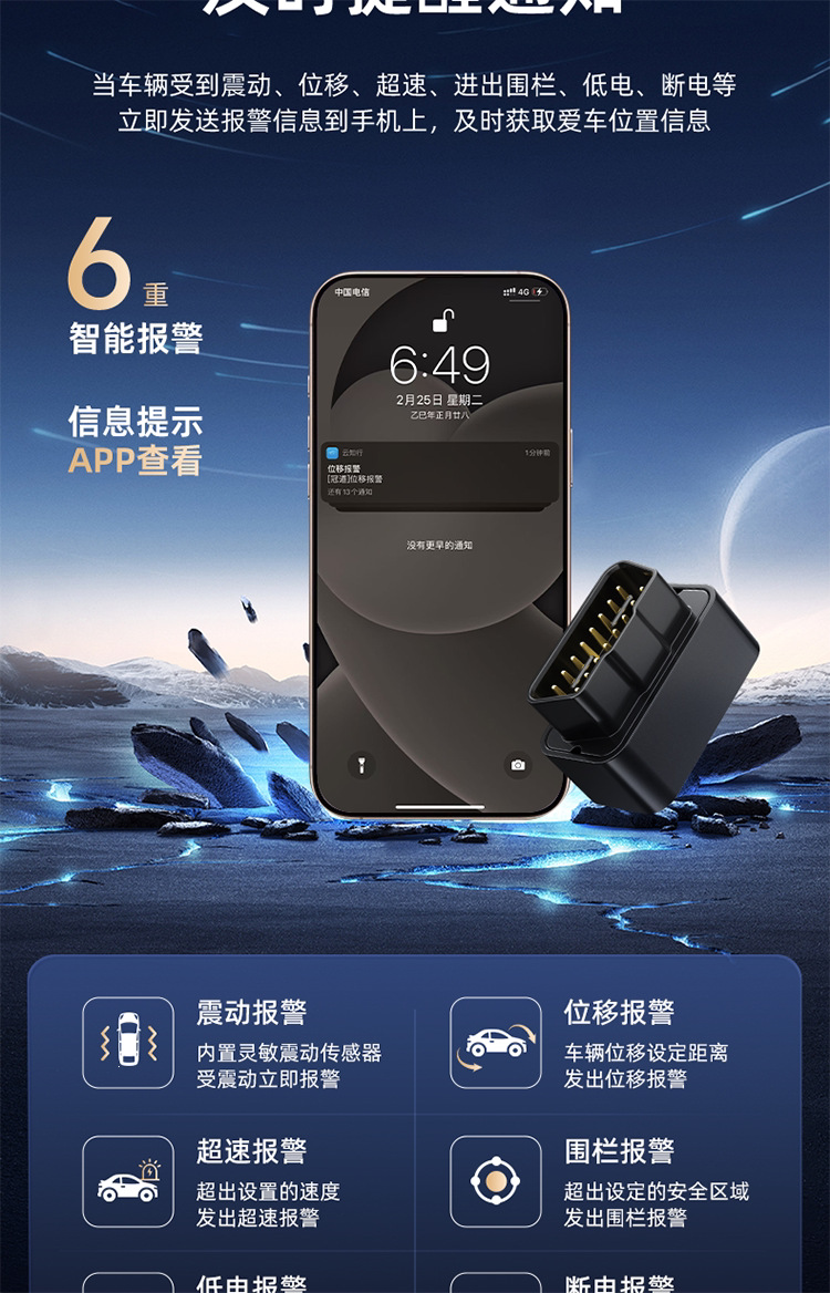 Suitable for 5G car OBD locator, vehicle-mounted Beidou positioning device, fleet tracking locator, anti-theft vehicle tracker
