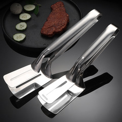 304不鏽鋼煎牛排夾子 牛排夾食物食品夾子披薩鏟夾燒烤肉夾手抓餅
