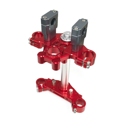 Suitable for Motorcycle Honda Honda Ct125 Modified Upper and Lower Connecting Plate Accessories Cnc Aluminum Alloy Steering Column Assembly (Motorcycle frame) - red
