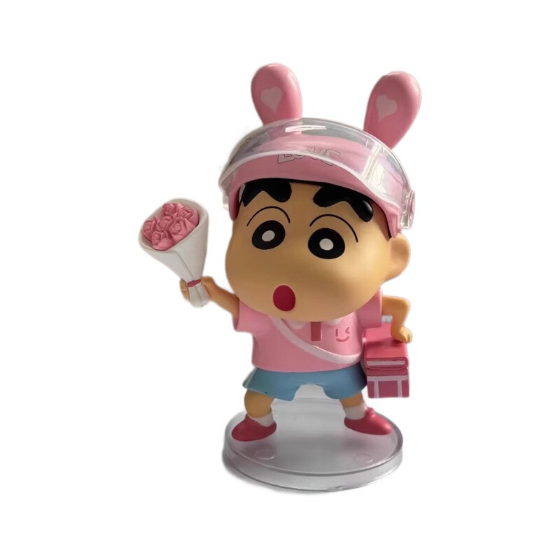 大モール丸クレヨンしんちゃん GK バレンタインデー花ギフトしんちゃんヘルメット手作りアニメーション周辺モデル装飾品|undefined