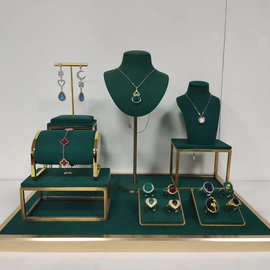 珠宝首饰金属首饰戒指项链耳环展示挂架人像模特橱窗陈列道具批发