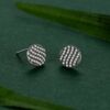 Retro fashionable earrings, silver 925 sample, European style, wholesale