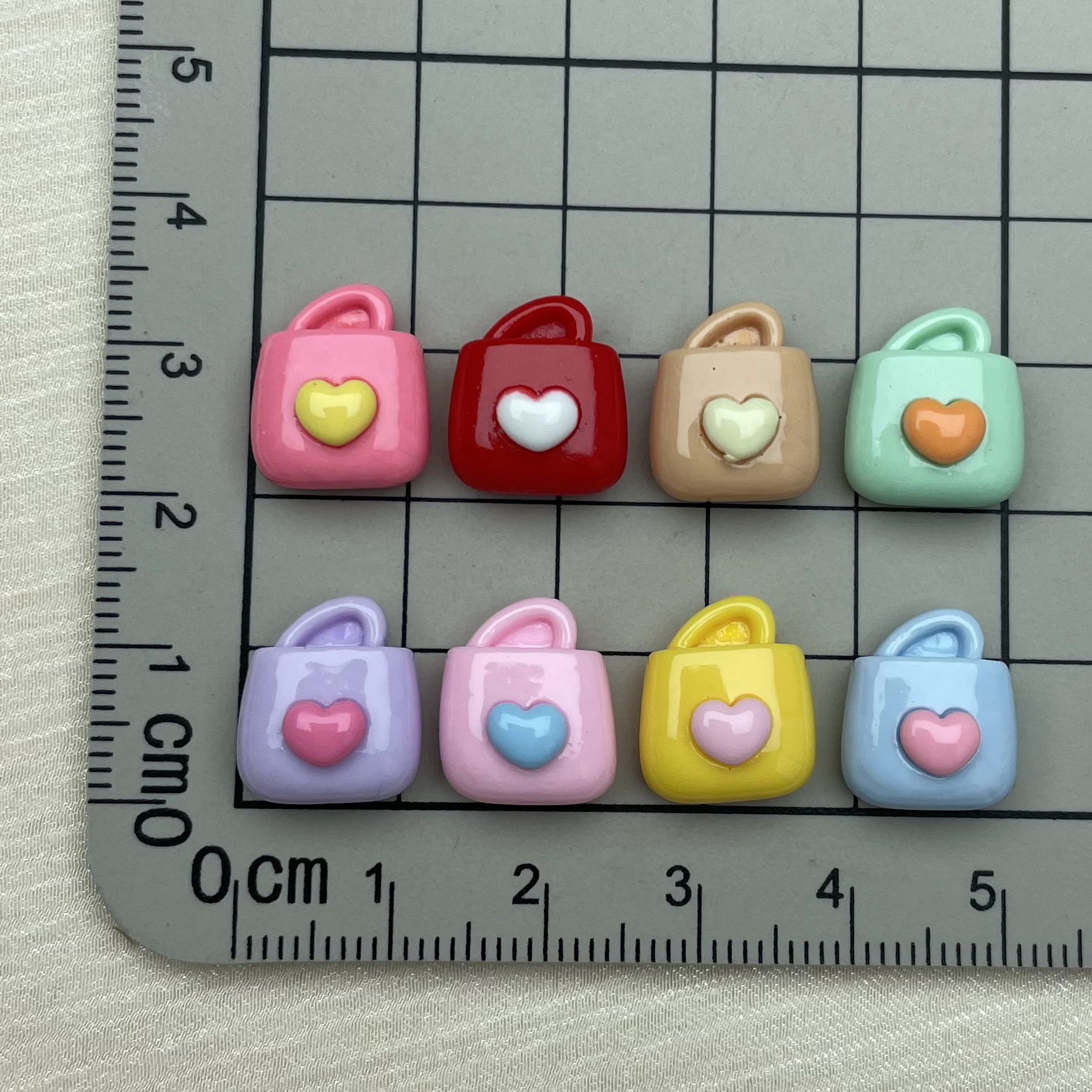 Campana nota nuevo Mini tamaño pequeño brillante resina accesorios horquilla teléfono Shell espárragos accesorios de uñas material pegatinas