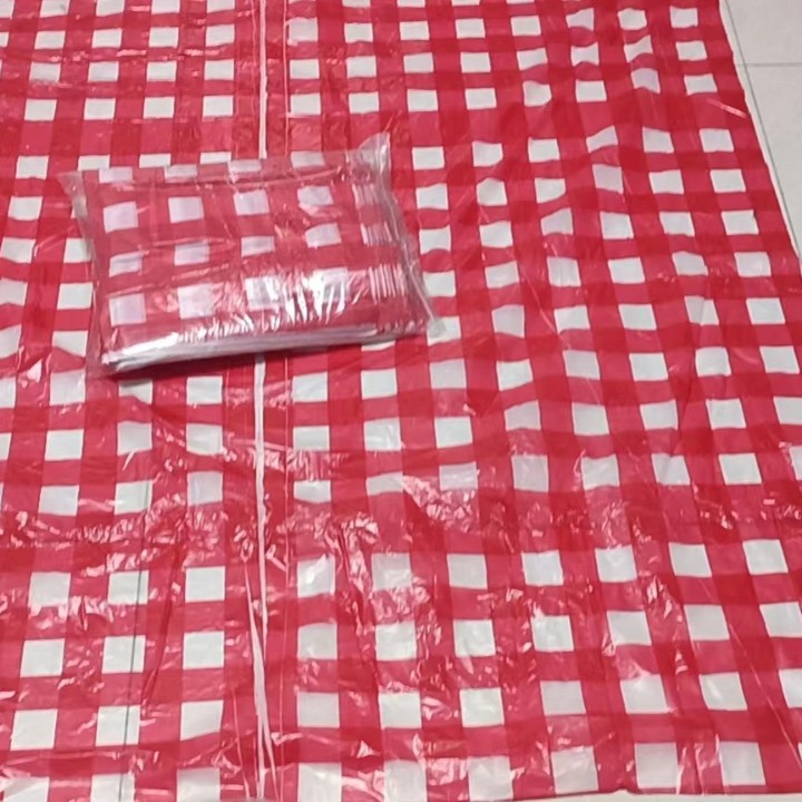 Mantel de plástico desechable, grueso, impermeable y resistente al aceite, mantel de PE para llevar, restaurante, hotel, barbacoa, mantel individual para langosta
