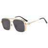 Trend retro metal brand fashionable sunglasses, internet celebrity