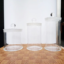 廠家直銷玻璃標本瓶圓形標本缸草葯展示瓶樣品瓶染色缸密封規格全