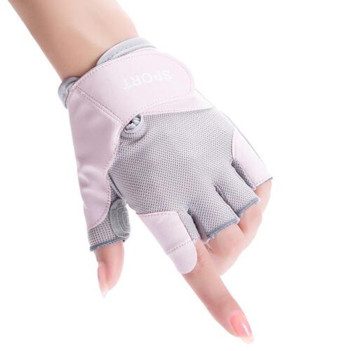 Sports cycling gloves women's half-finger non-slip wear-resistant yoga outdoor running breathable fitness gloves wholesale