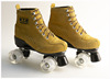 Leather flashing roller skates for adults