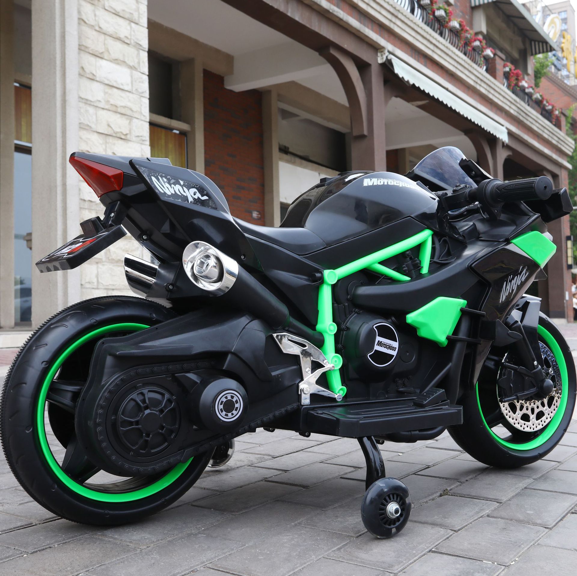 Triciclo de motocicleta eléctrica para niños bebé sentado niños y niñas coche de juguete niños cargando coche de batería de control remoto