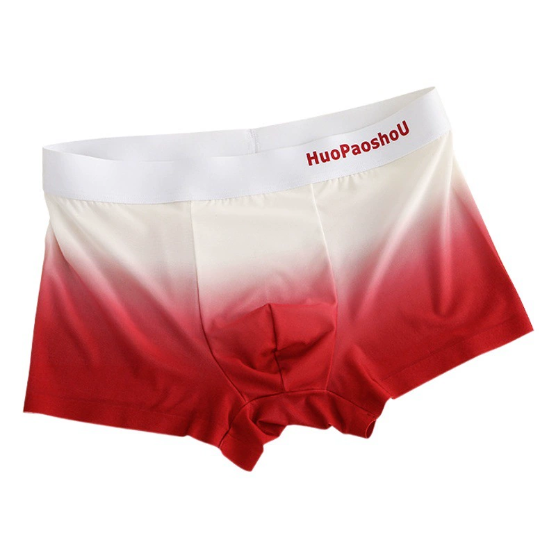 Артиллерийский ручной градиентный принт мужские боксеры Мужское нижнее белье мужские боксеры недельные брюки тонкие дышащие поколение волос