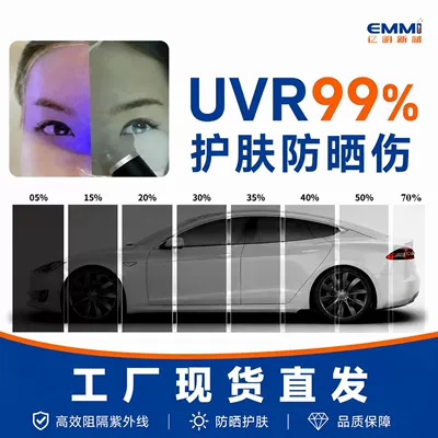 Skin Protection High Insulation Car Heat Insulation Film, Solar Film, Foreign Trade Wholesale Glass Film, Car Window Film, Carbon Crystal Film Factory