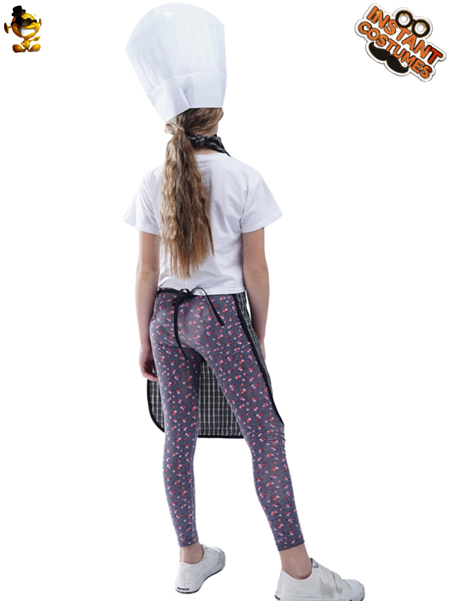 Transfronterizo nueva niña Chef Delantal disfraz de la etapa de disfraces juego de rol traje Cosplay ropa