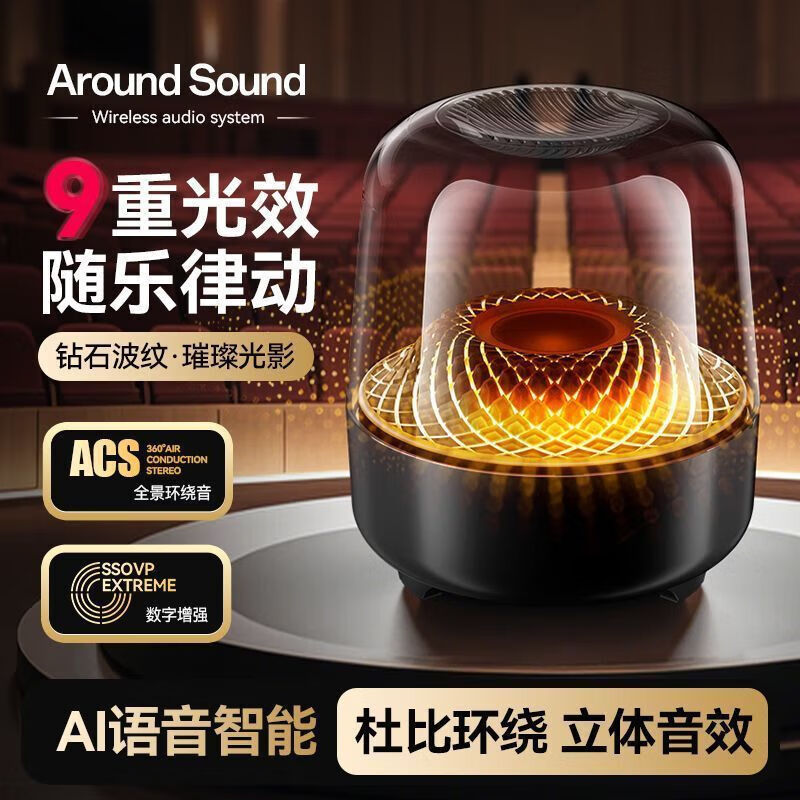 Huaqiangbei Top-Tier Long-Lasting Battery Life Glaze 5Th Generation Wireless Bluetooth Speaker Long-Lasting Surround Subwoofer F7